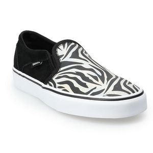 🖤 NIB Zebra Slip On Vans 🖤